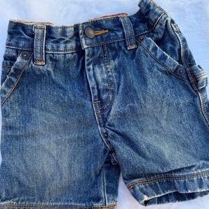 VIntage Y2K Green Dog Denim Shorts 6-9M